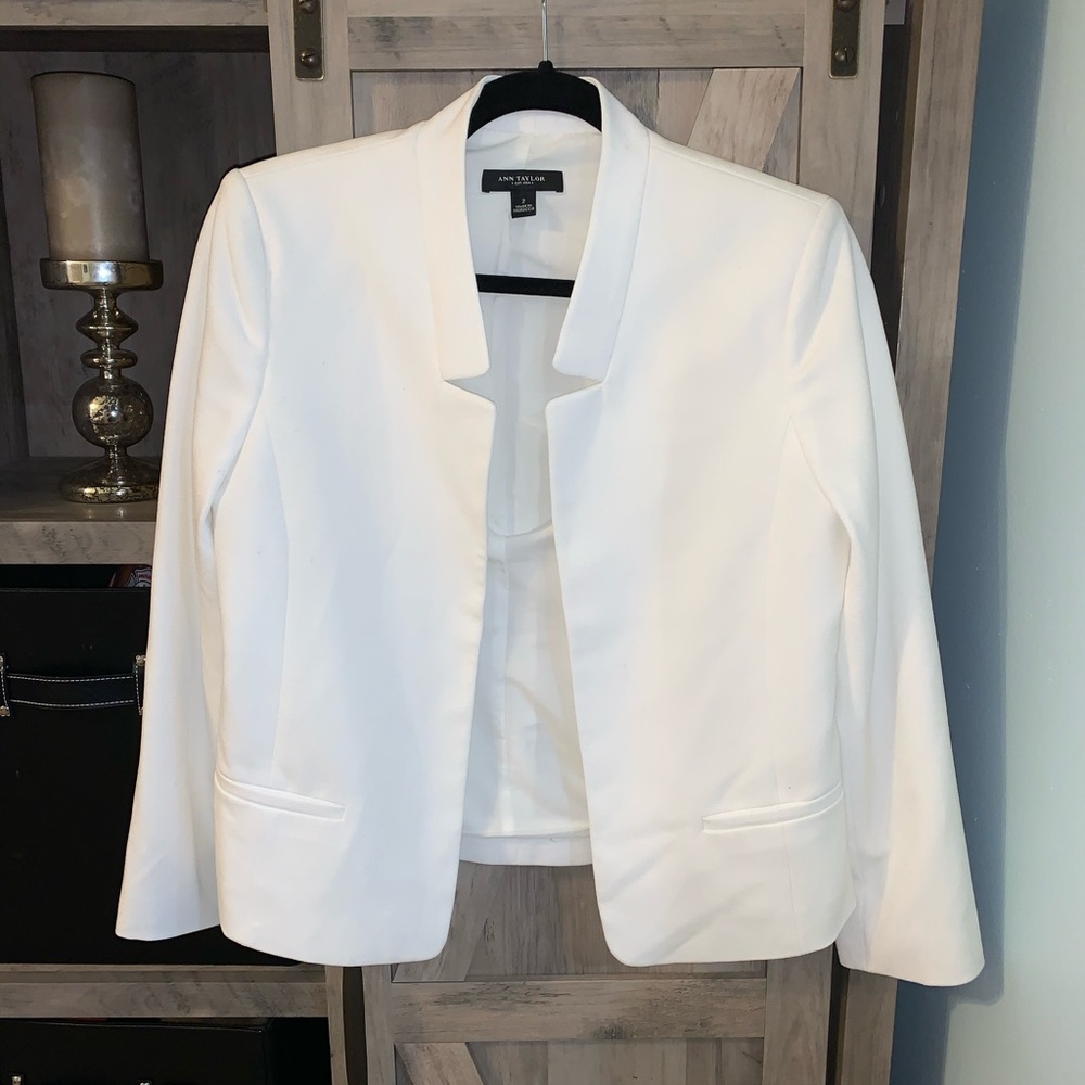 Ann Taylor White Blazer